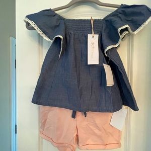 NWT. BCBG Girls two piece short set.